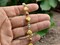 Alabaster Travertine Sea Shell Beaded Chain - Sold by the foot